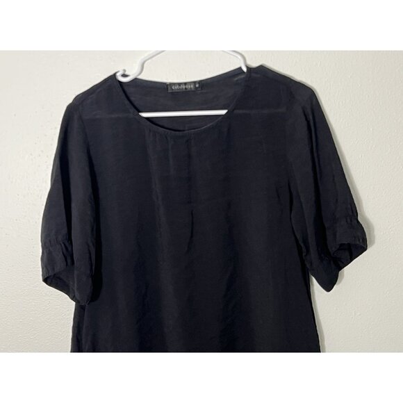 Cut Loose Black Dress Size Small Lagenlook Pockets - Picture 2 of 15